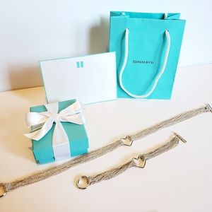 Tiffany and Co. Multi strand heart set